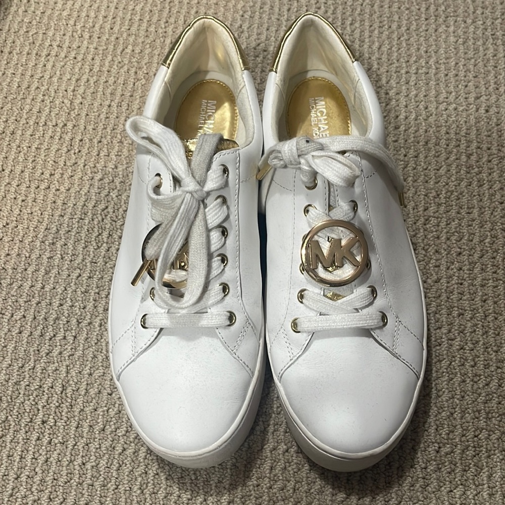 Michael Kors White leather sneakers